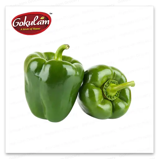 Green Pepper ( Capsicum) குடைமிளகாய் / బెల్లార్జ మిరప / ದೋಣೆ ಮೆಣಸು / കുട മുളക് / शिमला मिर्च 